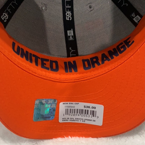 New Era NFL Broncos, 59 Fifty, Low Profile Size 7 1/2 - Picture 4 of 6